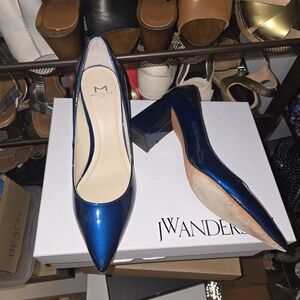 Patent leather Blue Women's 3" Heels